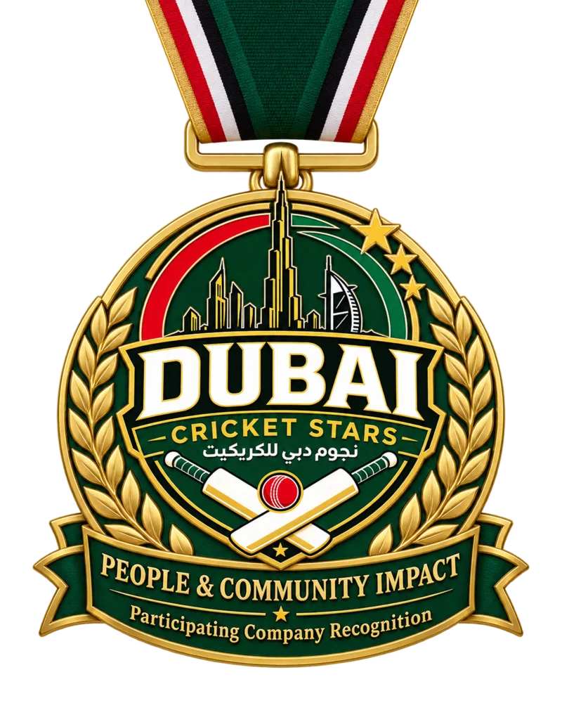Dubai Cricket Stars company medal